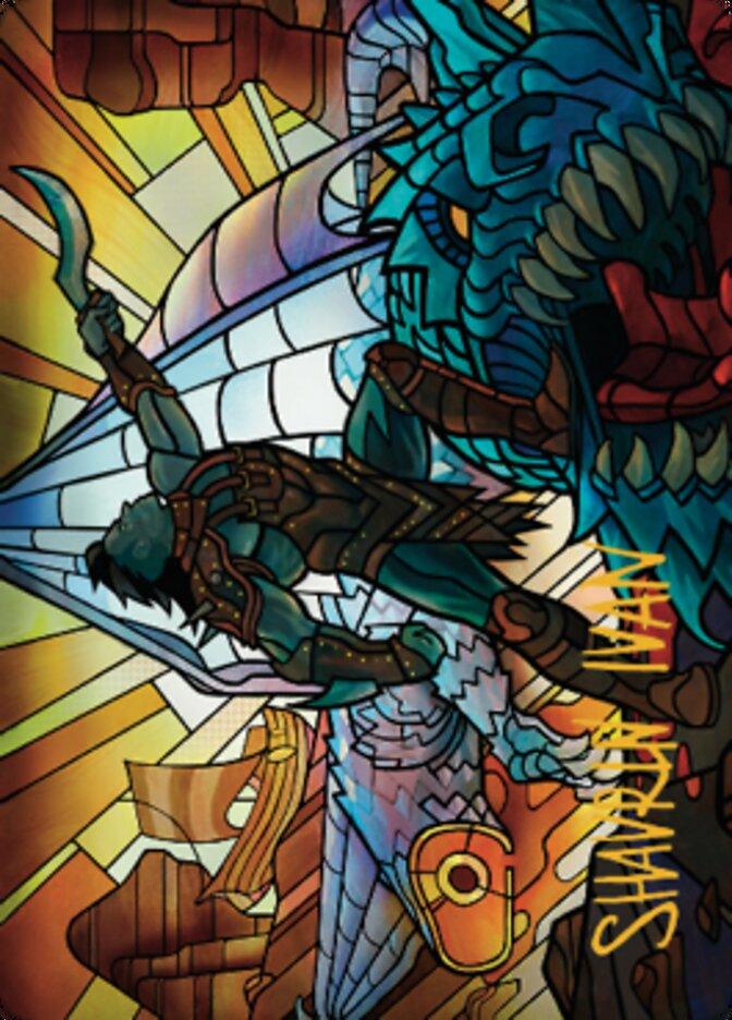 Astor, Bearer of Blades Art Card (Gold-Stamped Signature) [Dominaria United Art Series] - Rocket TCG