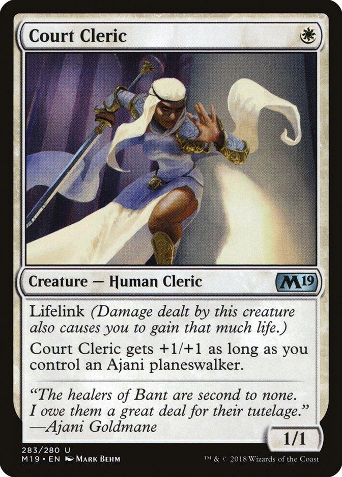 Court Cleric [Core Set 2019] - Rocket TCG
