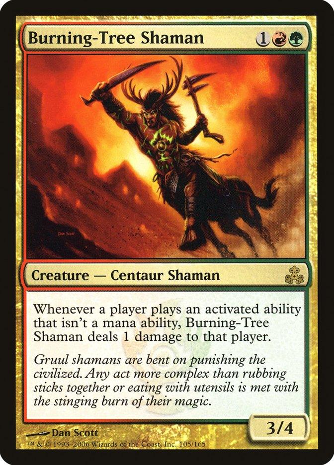 Burning-Tree Shaman [Guildpact] - Rocket TCG