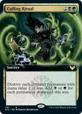 Culling Ritual (Extended Art) [Strixhaven: School of Mages] - Rocket TCG