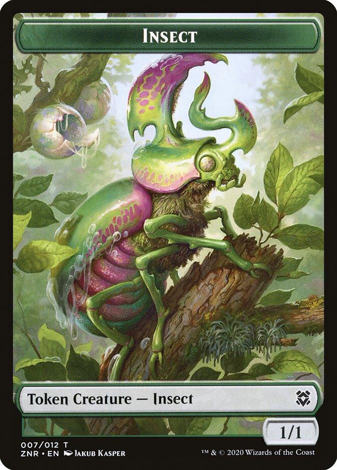 Angel Warrior // Insect Double-sided Token [Zendikar Rising Tokens] - Rocket TCG
