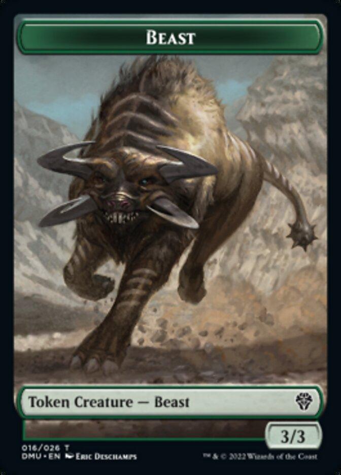 Beast Token [Dominaria United Tokens] - Rocket TCG