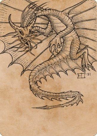 Ancient Gold Dragon Art Card (44) [Commander Legends: Battle for Baldur's Gate Art Series] - Rocket TCG
