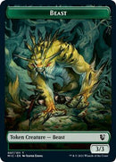 Beast (007) // Spider Double-sided Token [Innistrad: Midnight Hunt Commander] - Rocket TCG