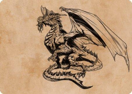 Ancient Silver Dragon Art Card (47) [Commander Legends: Battle for Baldur's Gate Art Series] - Rocket TCG