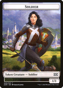 Beast // Soldier Double-sided Token [Double Masters Tokens] - Rocket TCG