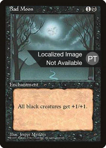 Bad Moon [Fourth Edition (Foreign Black Border)] - Rocket TCG