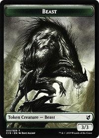 Beast (013) // Wurm Double-sided Token [Commander 2019 Tokens] - Rocket TCG