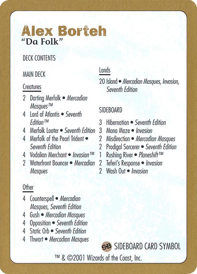 Alex Borteh Decklist [World Championship Decks 2001] - Rocket TCG