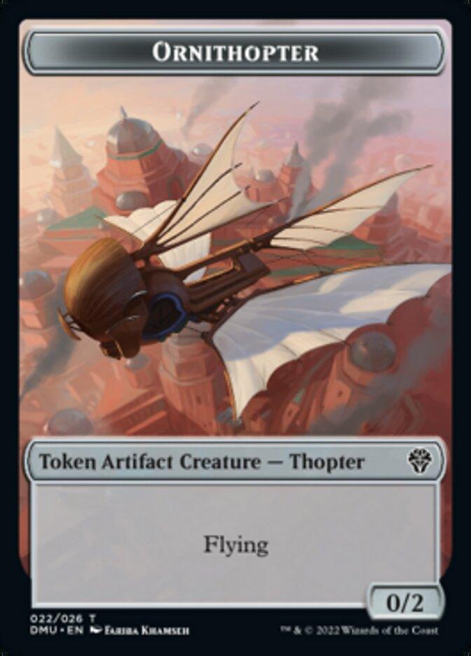 Bird (002) // Ornithopter Double-sided Token [Dominaria United Tokens] - Rocket TCG