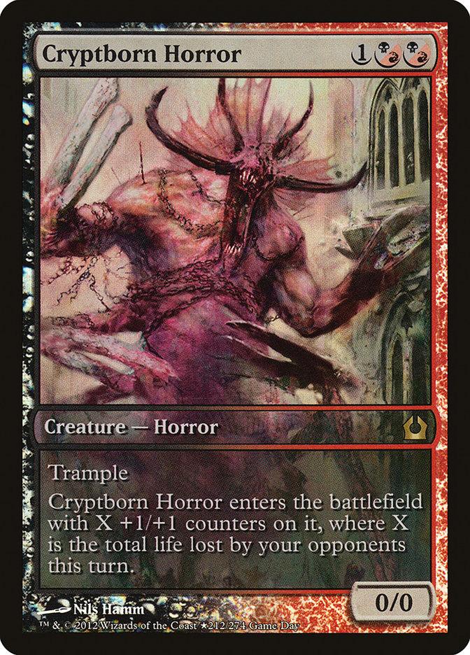 Cryptborn Horror (Game Day) (Extended Art) [Return to Ravnica Promos] - Rocket TCG