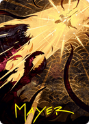 Defiant Strike Art Card (Gold-Stamped Signature) [Strixhaven: School of Mages Art Series] - Rocket TCG