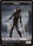 Cat (011) // Zombie Double-sided Token [Core Set 2021 Tokens] - Rocket TCG