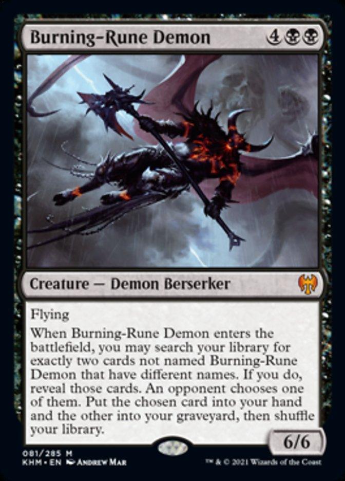 Burning-Rune Demon [Kaldheim] - Rocket TCG