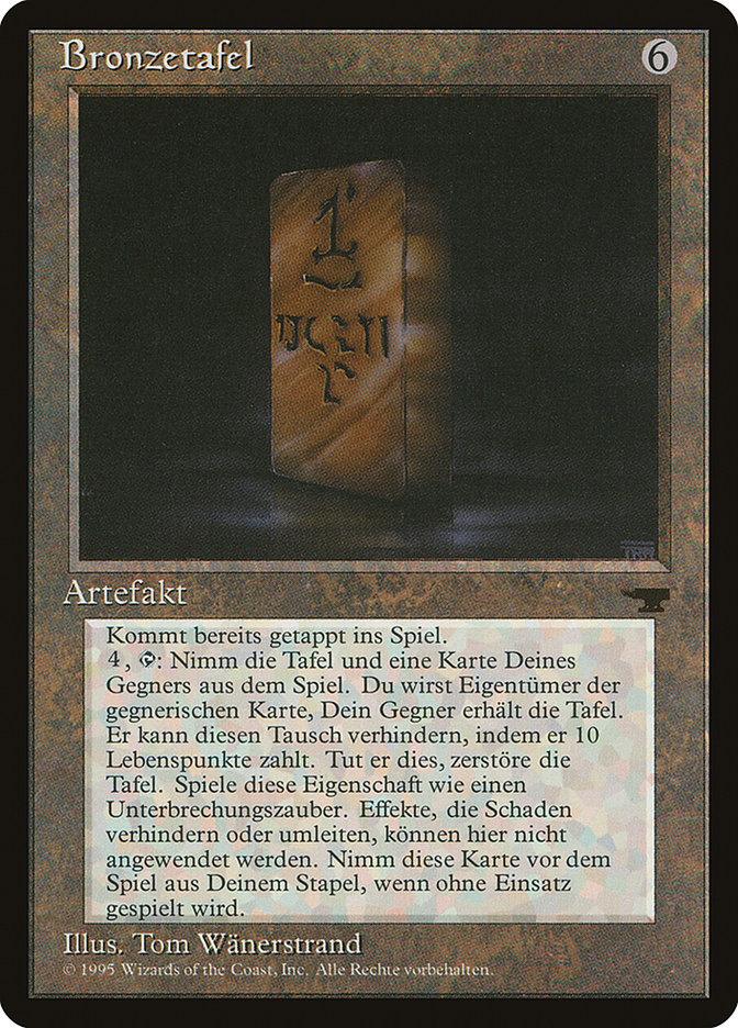 Bronze Tablet (German) - "Bronzetafel" [Renaissance] - Rocket TCG
