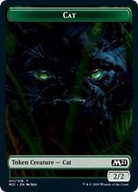 Cat (011) // Pirate Double-sided Token [Core Set 2021 Tokens] - Rocket TCG