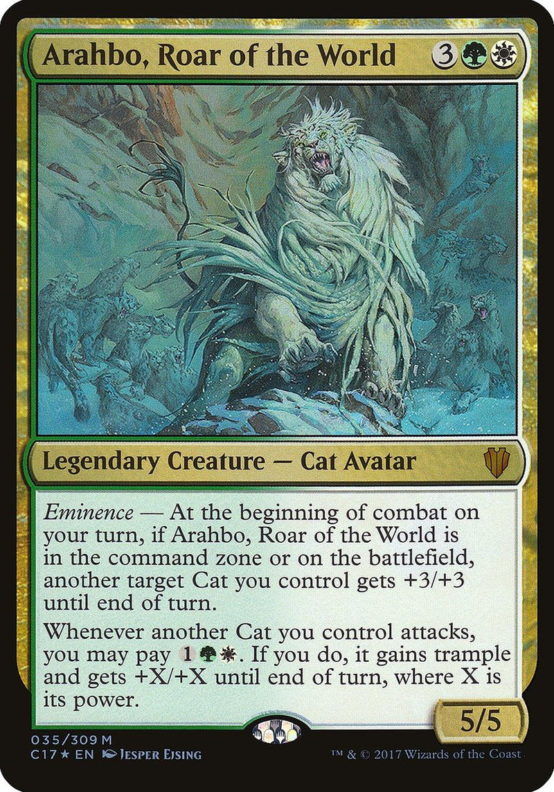 Arahbo, Roar of the World (Oversized) [Commander 2017 Oversized] - Rocket TCG