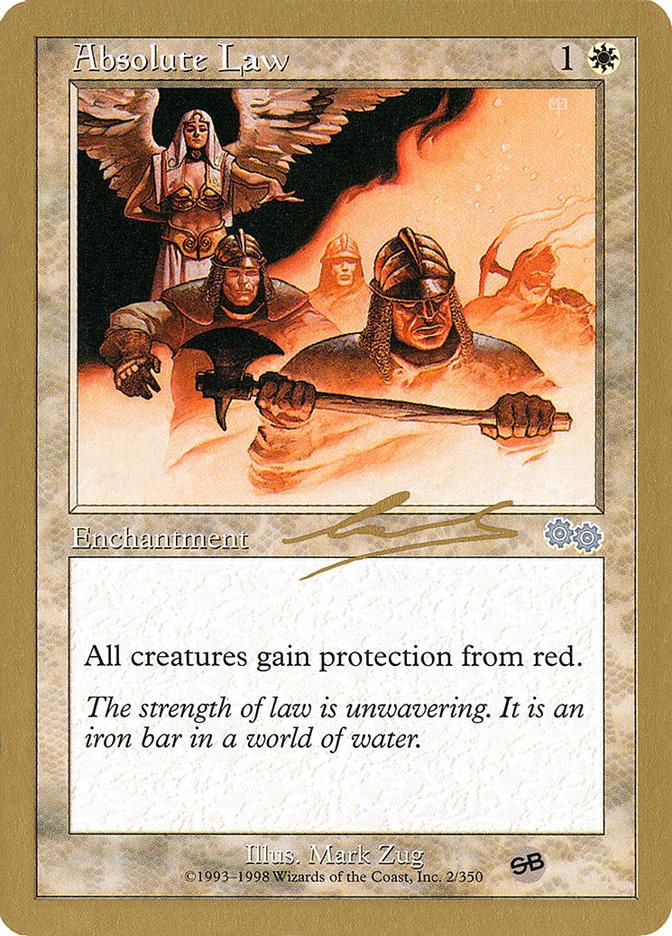 Absolute Law (Nicolas Labarre) (SB) [World Championship Decks 2000] - Rocket TCG