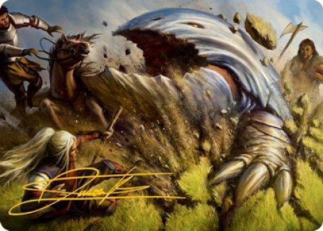 Bulette Art Card (Gold-Stamped Signature) [Dungeons & Dragons: Adventures in the Forgotten Realms Art Series] - Rocket TCG