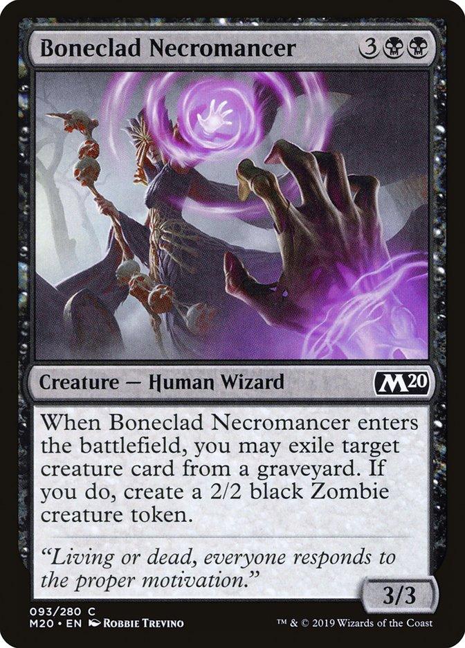 Boneclad Necromancer [Core Set 2020] - Rocket TCG