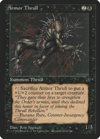 Armor Thrull (Ron Spencer) [Fallen Empires] - Rocket TCG