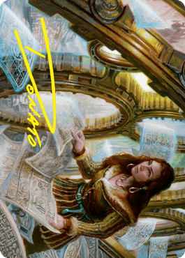Cartographer's Survey Art Card (Gold-Stamped Signature) [Innistrad: Crimson Vow Art Series] - Rocket TCG