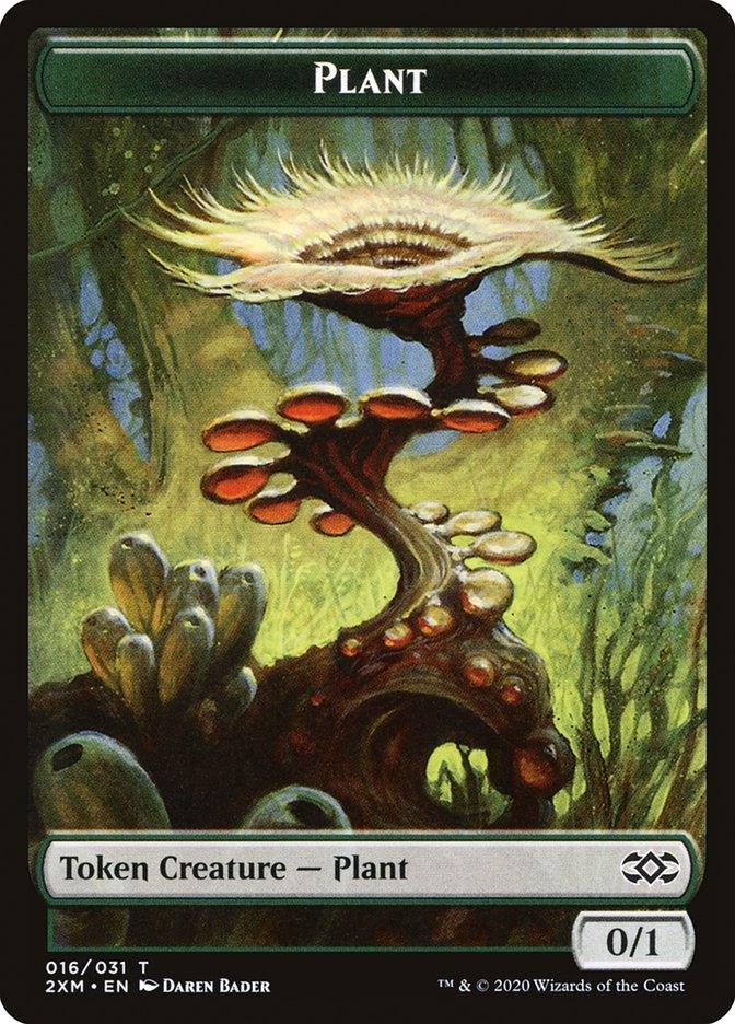 Clue // Plant Double-sided Token [Double Masters Tokens] - Rocket TCG