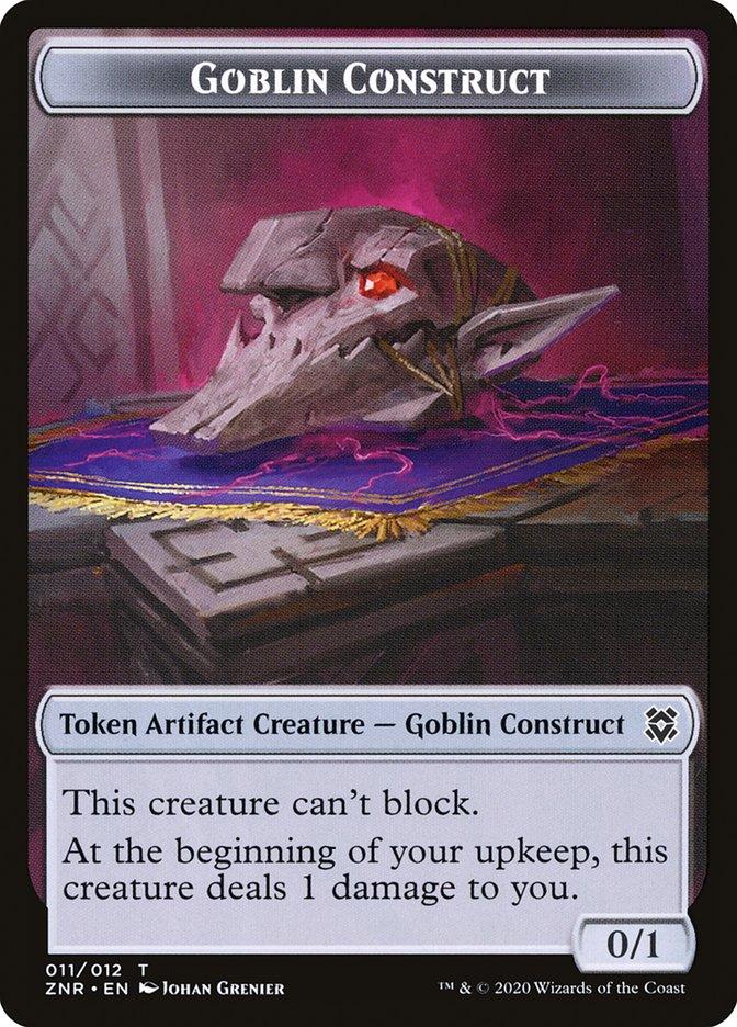 Angel Warrior // Goblin Construct Double-sided Token [Zendikar Rising Tokens] - Rocket TCG