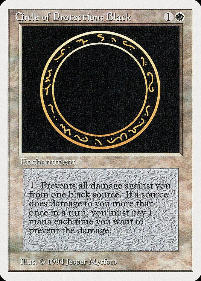 Circle of Protection: Black [Summer Magic / Edgar] - Rocket TCG