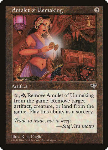 Amulet of Unmaking [Mirage] - Rocket TCG
