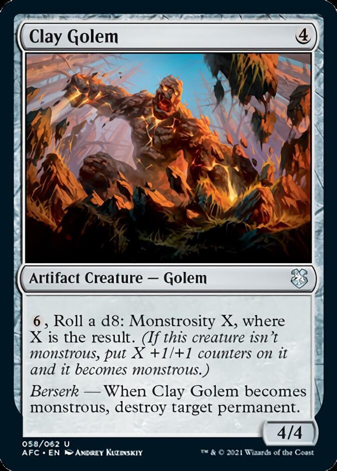 Clay Golem [Dungeons & Dragons: Adventures in the Forgotten Realms Commander] - Rocket TCG