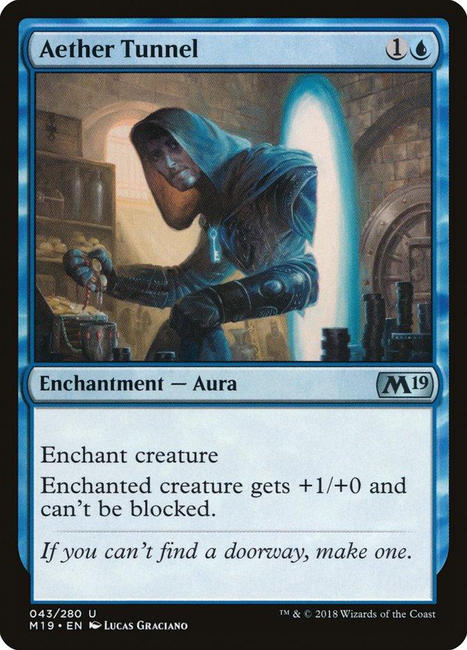 Aether Tunnel [Core Set 2019] - Rocket TCG