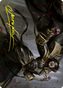 Bloodcrazed Socialite Art Card (Gold-Stamped Signature) [Innistrad: Crimson Vow Art Series] - Rocket TCG