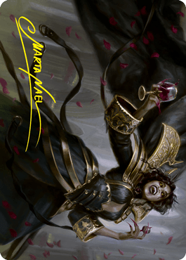 Bloodcrazed Socialite Art Card (Gold-Stamped Signature) [Innistrad: Crimson Vow Art Series] - Rocket TCG