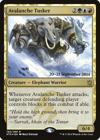 Avalanche Tusker [Khans of Tarkir Prerelease Promos] - Rocket TCG