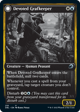 Devoted Grafkeeper // Departed Soulkeeper [Innistrad: Double Feature] - Rocket TCG