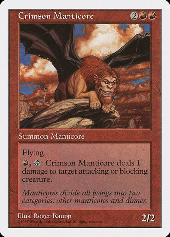 Crimson Manticore [Fifth Edition] - Rocket TCG