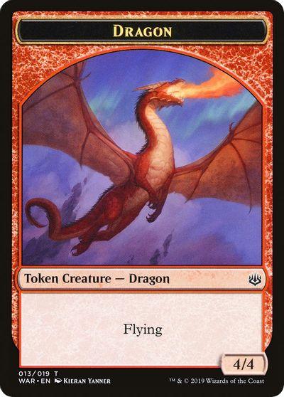 Dragon // Spirit Double-sided Token [Challenger Decks 2020 Tokens] - Rocket TCG