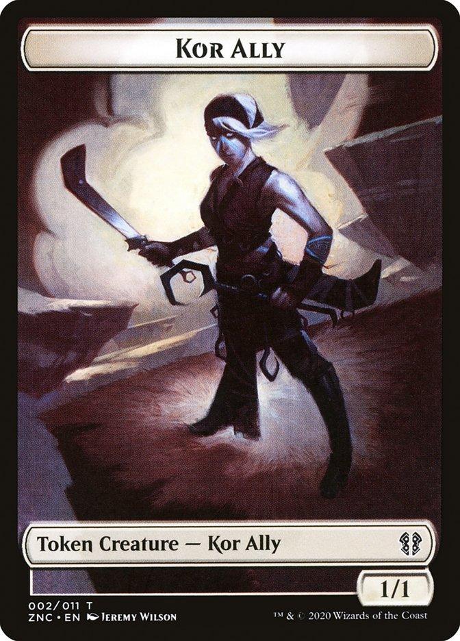 Bird // Kor Ally Double-sided Token [Zendikar Rising Commander Tokens] - Rocket TCG