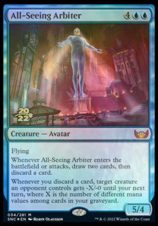 All-Seeing Arbiter [Streets of New Capenna Prerelease Promos] - Rocket TCG