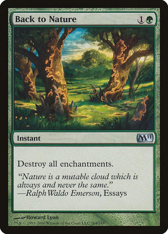 Back to Nature [Magic 2011] - Rocket TCG
