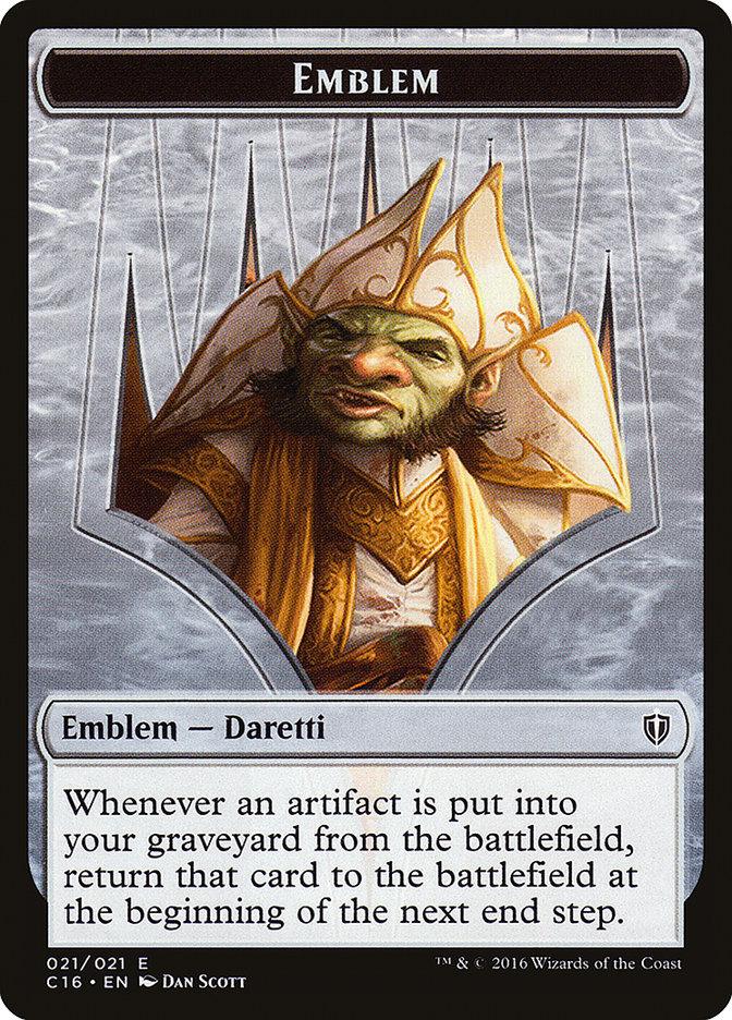 Daretti, Scrap Savant Emblem [Commander 2016 Tokens] - Rocket TCG