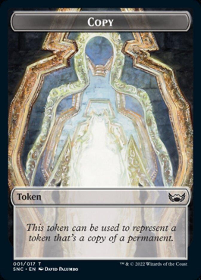 Demon // Copy Double-sided Token [Streets of New Capenna Commander Tokens] - Rocket TCG