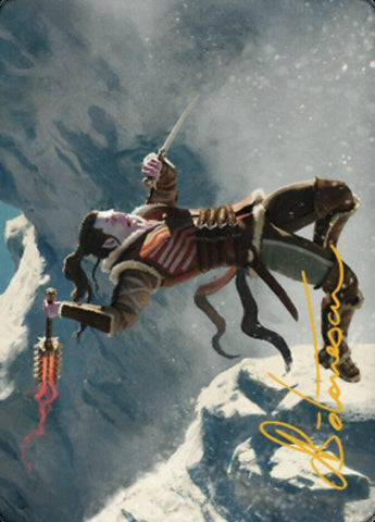 Balduvian Berserker Art Card (Gold-Stamped Signature) [Dominaria United Art Series] - Rocket TCG