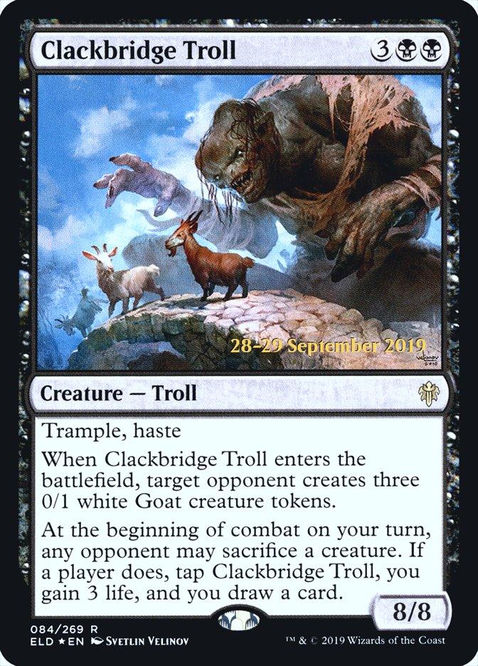 Clackbridge Troll [Throne of Eldraine Prerelease Promos] - Rocket TCG