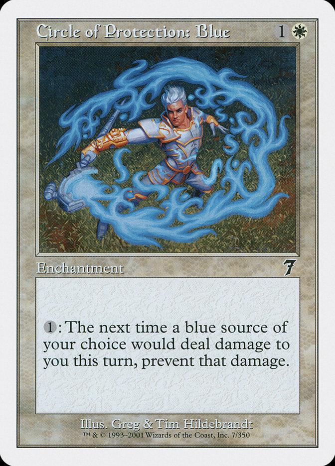 Circle of Protection: Blue [Seventh Edition] - Rocket TCG