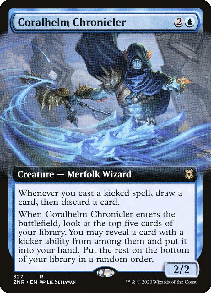 Coralhelm Chronicler (Extended Art) [Zendikar Rising] - Rocket TCG