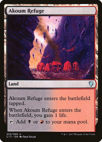 Akoum Refuge [Commander 2017] - Rocket TCG