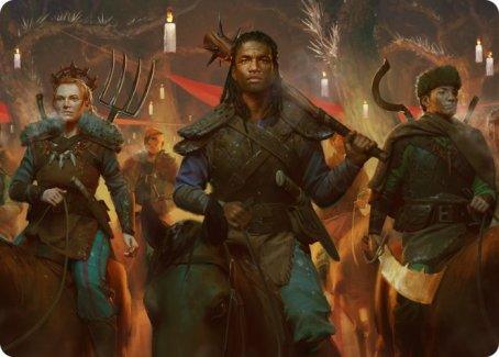 Candlelit Cavalry Art Card [Innistrad: Midnight Hunt Art Series] - Rocket TCG