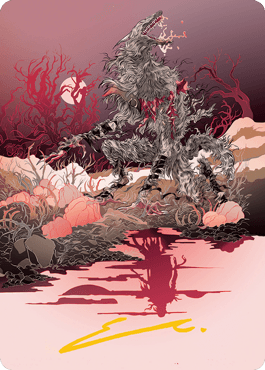 Arlinn, the Moon's Fury 2 Art Card (Gold-Stamped Signature) [Innistrad: Midnight Hunt Art Series] - Rocket TCG